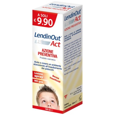 LendinOut Act Azione Preventiva Pidocchi Lozione Spray 100 ml