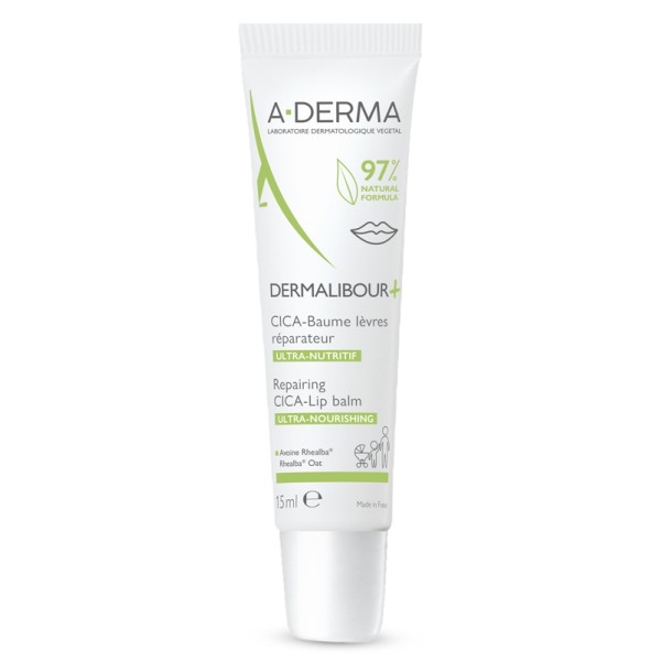 A-Derma Dermalibour + Cica Balsamo Labbra Ristrutturante 15ml