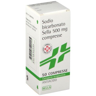 Sodio Bicarbonato Sella 500mg 50 Compresse