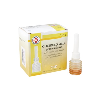 GLICEROLO SELLA prima infanzia 6 contenitori monodose 2,25g