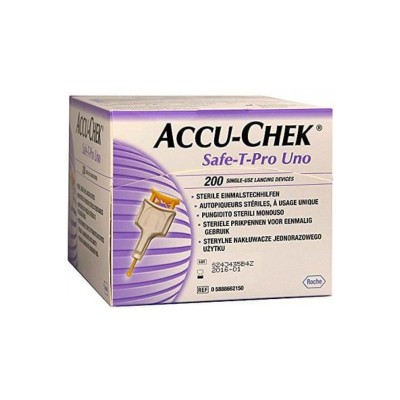 ACCU-CHEK SAFE T-PRO UNO 200PZ