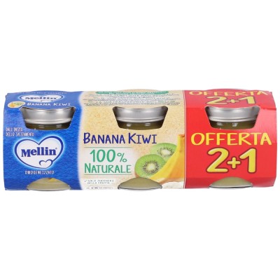 Mellin Omogenizzato Banana Kiwi 3 x 100 g