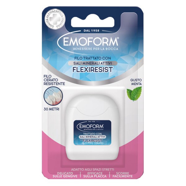 Emoform Flexiresist Filo Interdentale Cerato Resistente 30m