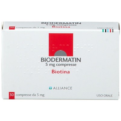 Biodermatin 5 mg Biotina 30 Compresse