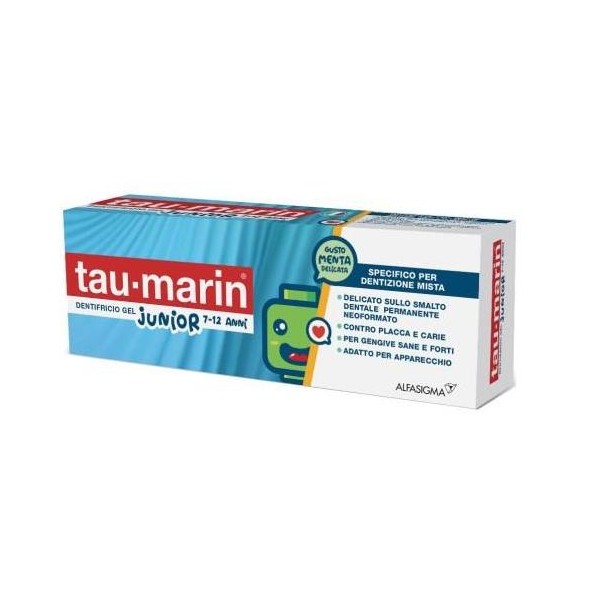 Tau-Marin Dentifricio Gel Junior 7-12 Anni 50 ml