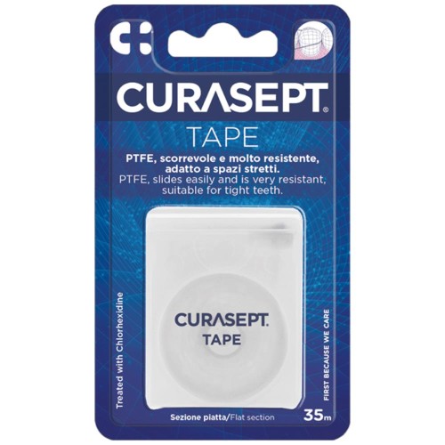 Curasept Floss TAPE PTFE Filo Interdentale 35 m