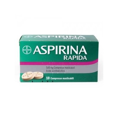 Aspirina Rapida 500 mg 10 Compresse Masticabili