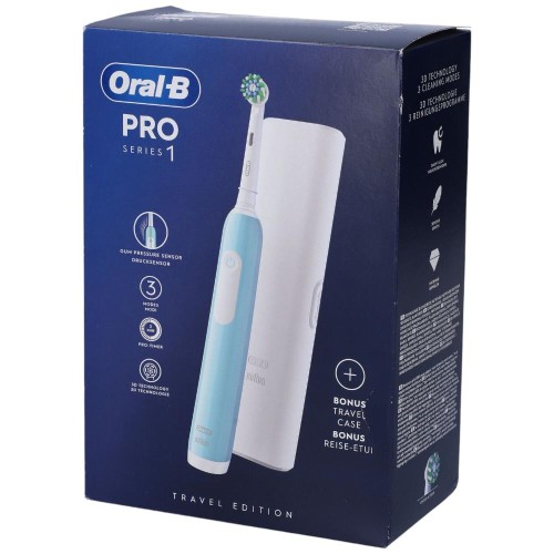 Oral-B Pro Series 1 Spazzolino Elettrico Colore Azzurro + Travel Case