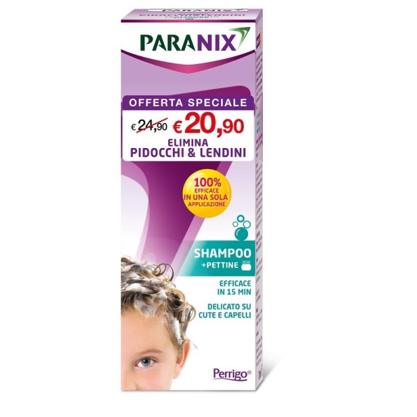 Paranix Shampoo Pidocchi e Lendini + Pettine