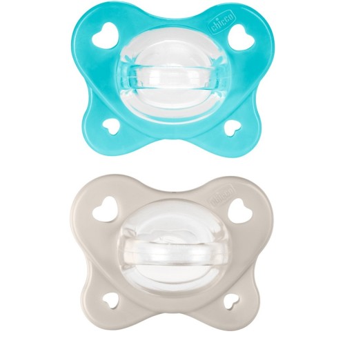 Chicco Physioforma Succhietto Dual Soft 6-16M 2 Pezzi Azzurro