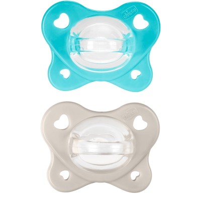 Chicco Physioforma Succhietto Dual Soft 6-16M 2 Pezzi Azzurro