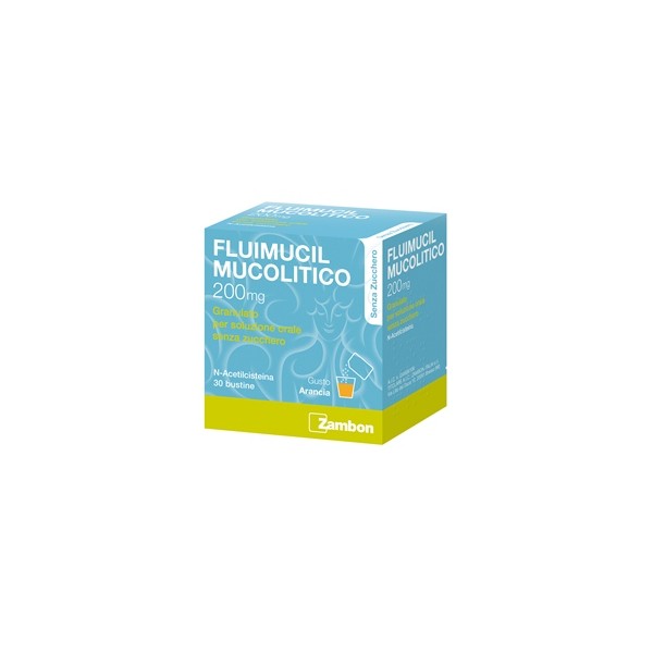 Fluimucil Mucolitico 200mg Senza Zucchero 30 Bustine