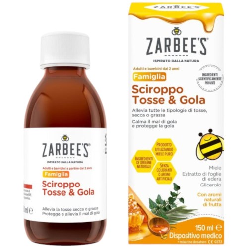 Zarbee's Sciroppo Tosse e Gola 150 ml