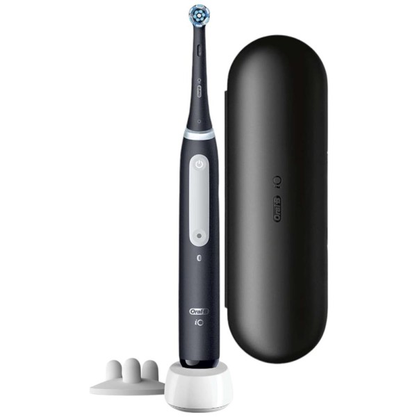 Oral-B iO 4 Spazzolino Elettrico Nero + Custodia da Viaggio