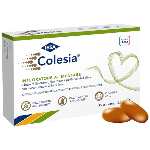 Colesia 30 Capsule Softgel - Integratore per Colesterolo e Triglicerid