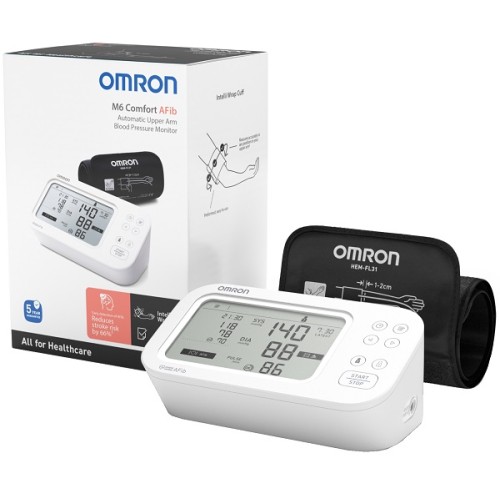 Omron M6 Comfort AFib Misuratore di Pressione da Braccio