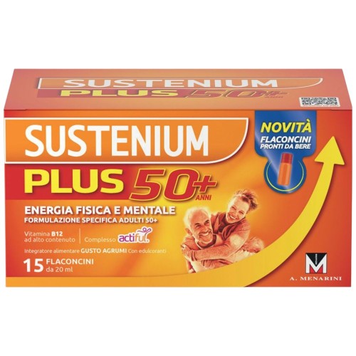 Sustenium Plus 50+ Flaconcini – Integratore Energizzante per Adulti