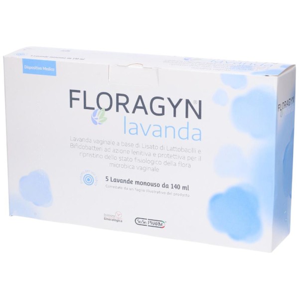 Floragyn Lavanda vaginale 5 flaconi monouso da 140ml