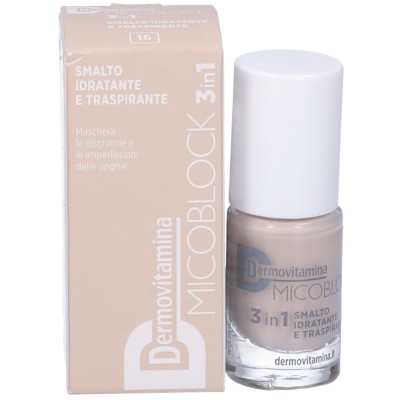 Dermovitamina Micoblock 3 in 1 Smalto Idratante e Respirante Beige