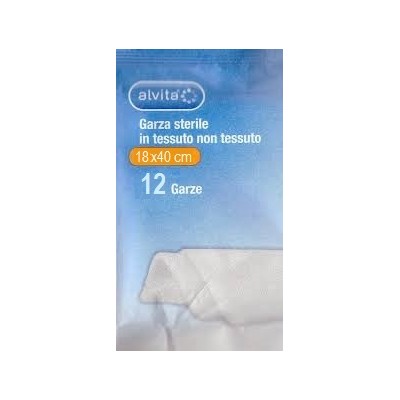 Alvita 12 Garze Sterili in TNT 18x40 cm