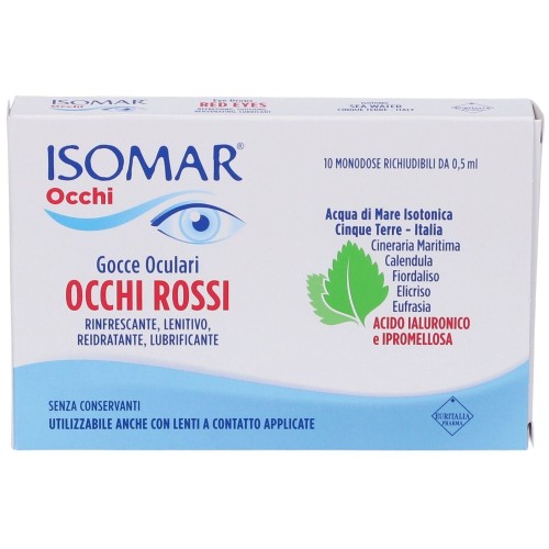 Isomar Occhi Rossi Gocce Oculari 10 Monodose Richiudibili