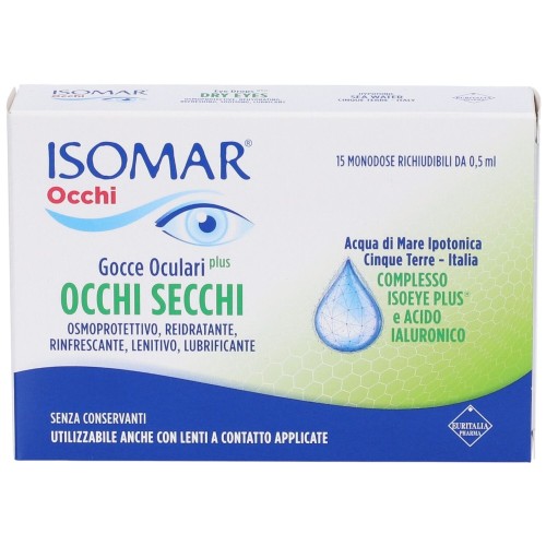 Isomar Occhi Secchi Gocce Oculari Plus 15 Monodose Richiudibili