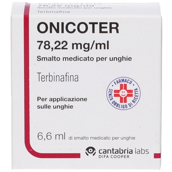 Onicoter 78,22 mg/ml Smalto Medicato per Unghie 6,6 ml