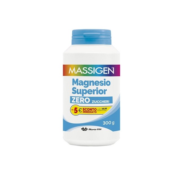 Massigen Magnesio Superior Zero Zuccheri Polvere 300g PROMO