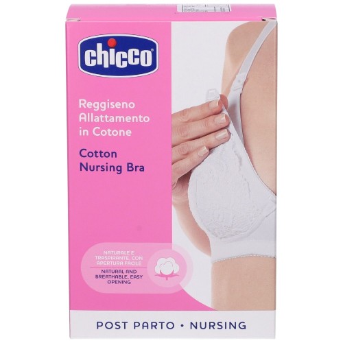 Chicco Reggiseno Allattamento in Cotone Bianco 3C