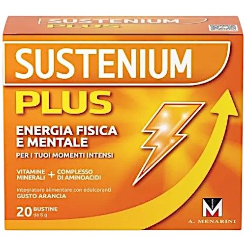 Sustenium Plus Energia Fisica e Mentale 20 Bustine Gusto Arancia