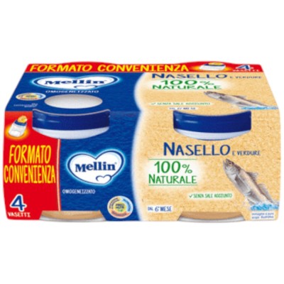 Mellin Omogeneizzato Nasello 4 x 80 g