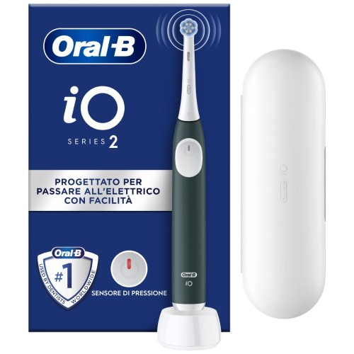 Oral-B iO 2 Forest Green Spazzolino Elettrico + Travel Case
