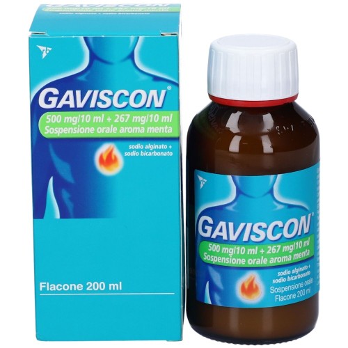Gaviscon Sospensione Orale 500mg/10ml + 267mg/10ml 200ml