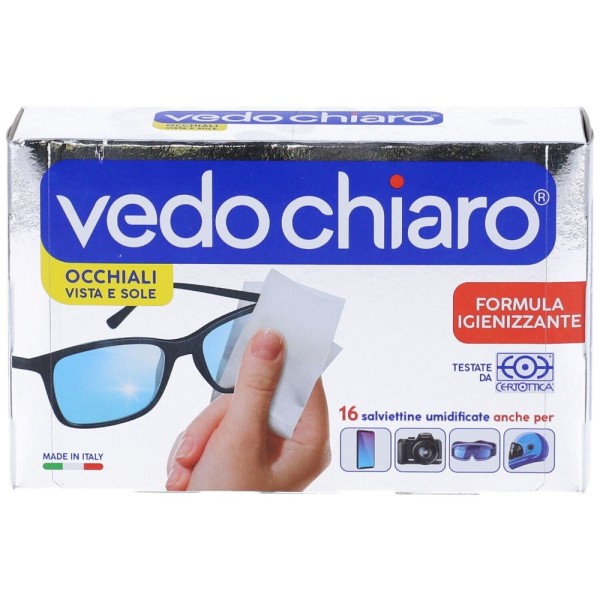 vedo chiaro Occhiali 16 Salviettine umidificate