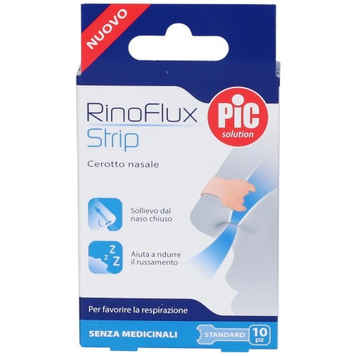 PiC Solution RinoFlux Strip 10 Cerotti Nasali Standard