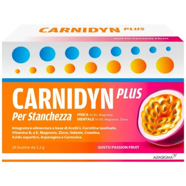 Carnidyn Plus 20 Bustine Gusto Passion Fruit