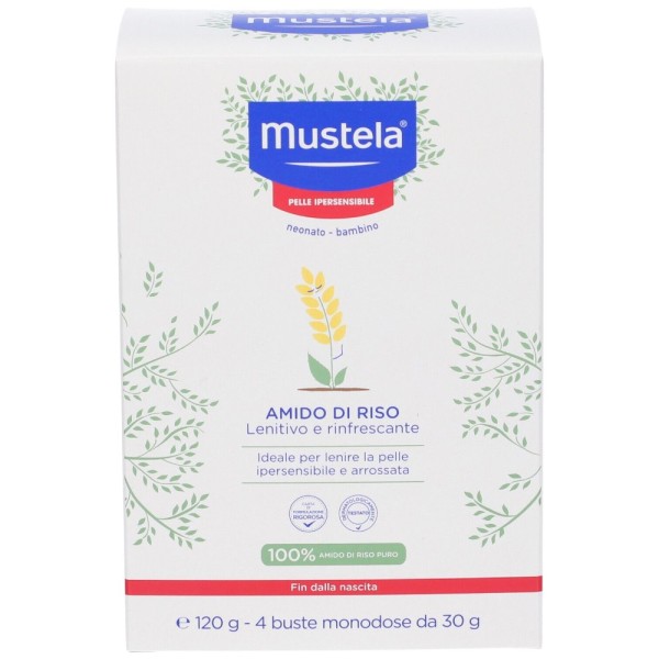Mustela Amido di Riso 4 Bustine Monouso