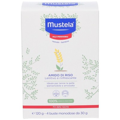 Mustela Amido di Riso 4 Bustine Monouso